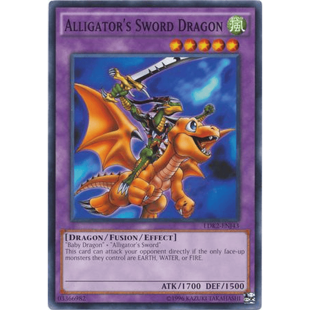 Alligator's Sword Dragon - LDK2-ENJ43 - Common