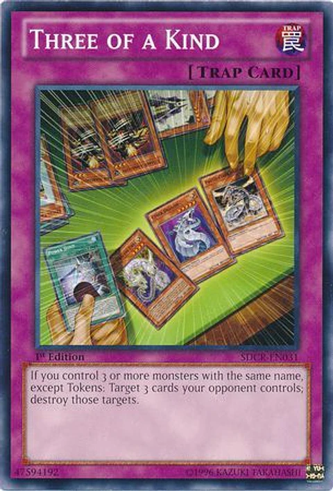 Three of a Kind - SDCR-EN031 - Common (jugada)