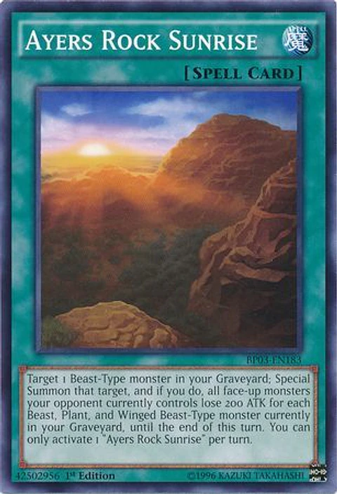 Ayers Rock Sunrise - BP03-EN183 - Common