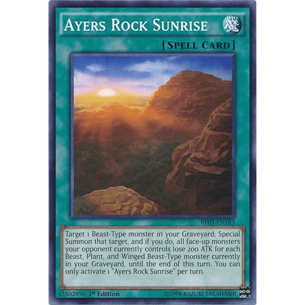 Ayers Rock Sunrise - BP03-EN183 - Common