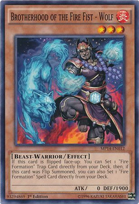 Brotherhood of the Fire Fist - Wolf - MP14-EN012 - Common 