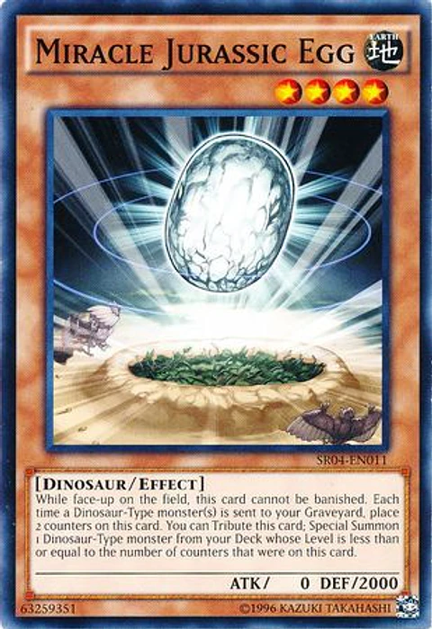 Miracle Jurassic Egg - SR04-EN011 - Common