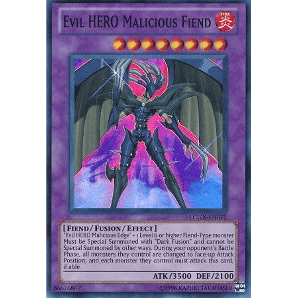 Evil Hero Malicious Fiend - LCGX-EN072 - Super Rare