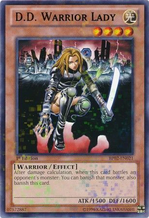 D.D. Warrior Lady - BP02-EN021 - Mosaic Rare (jugada)