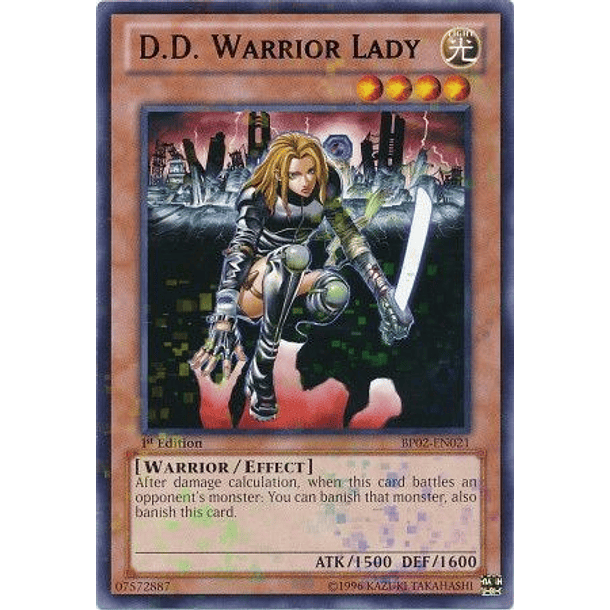 D.D. Warrior Lady - BP02-EN021 - Mosaic Rare (jugada)