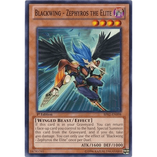 Blackwing - Zephyros the Elite - BP02-EN098 - Common