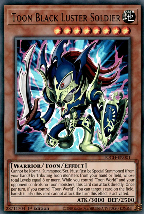 Toon Black Luster Soldier - TOCH-EN001 - Ultra Rare