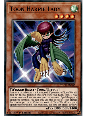 Toon Harpie Lady - TOCH-EN002 - Super Rare