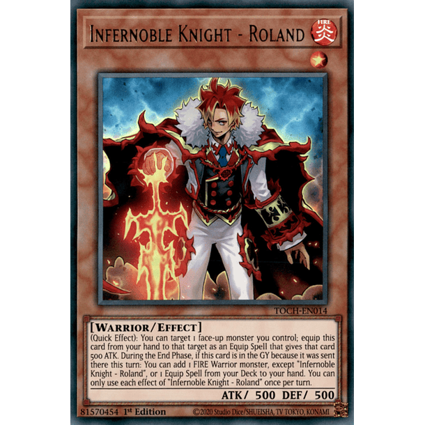 Infernoble Knight - Roland - TOCH-EN014 - Ultra Rare