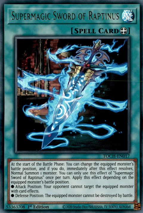 Supermagic Sword of Raptinus - TOCH-EN017 - Ultra Rare