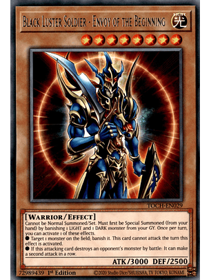 Black Luster Soldier - Envoy of the Beginning - TOCH-EN029 - Rare