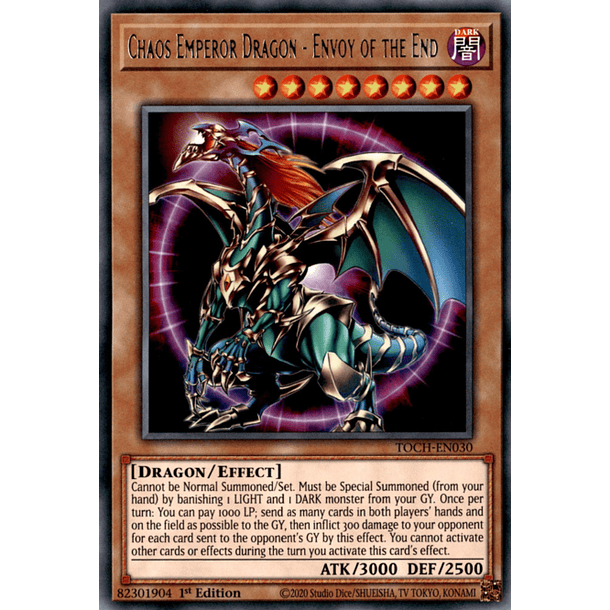 Chaos Emperor Dragon - Envoy of the End - TOCH-EN030 - Rare 