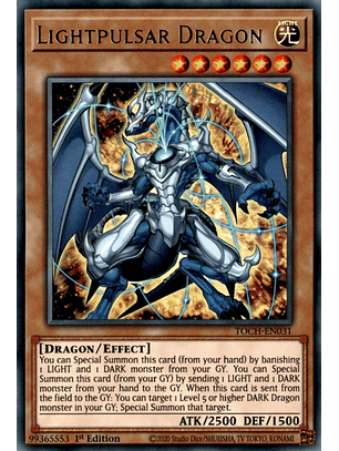 Lightpulsar Dragon - TOCH-EN031 - Rare 