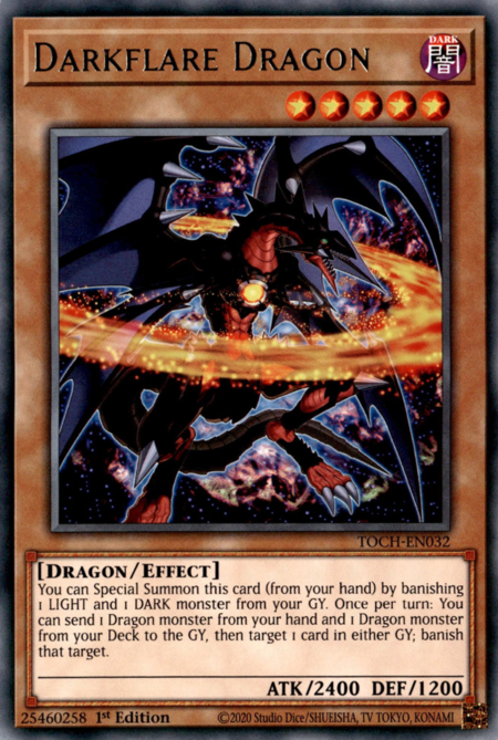 Darkflare Dragon - TOCH-EN032 - Rare 1