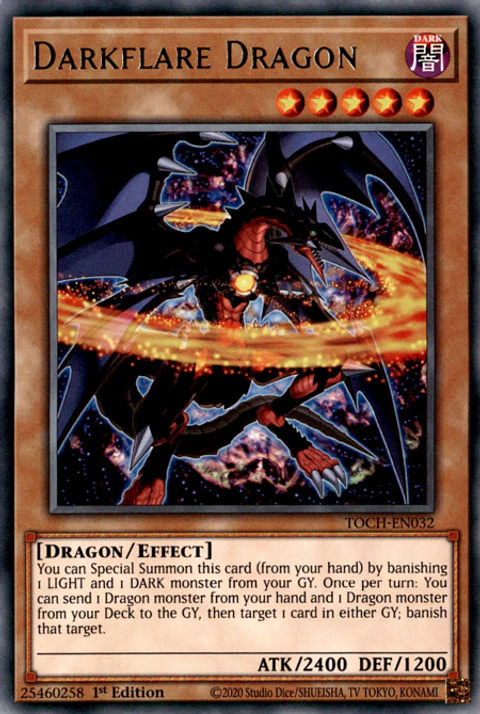 Darkflare Dragon - TOCH-EN032 - Rare
