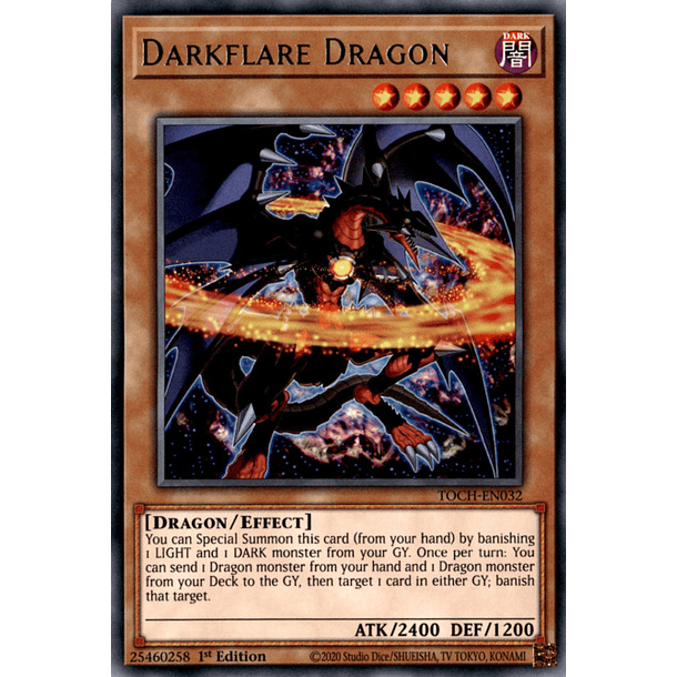 Darkflare Dragon - TOCH-EN032 - Rare