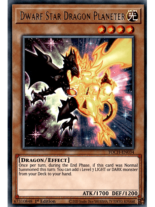 Dwarf Star Dragon Planeter - TOCH-EN034 - Rare
