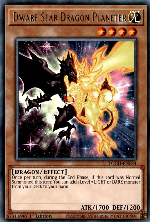 Dwarf Star Dragon Planeter - TOCH-EN034 - Rare