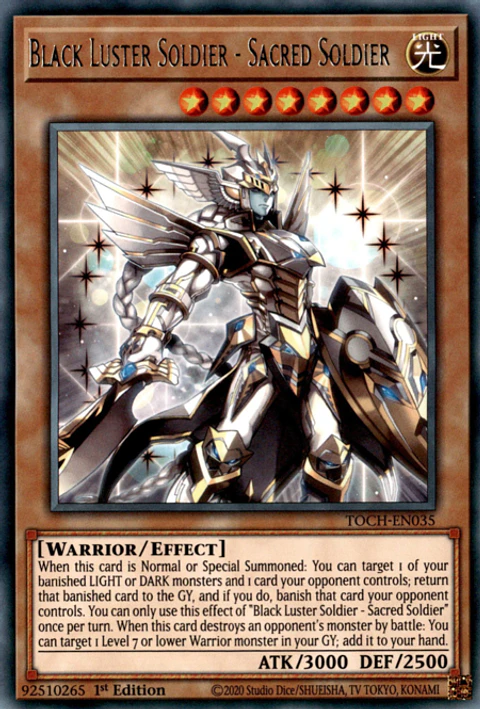 Black Luster Soldier - Sacred Soldier - TOCH-EN035 - Rare