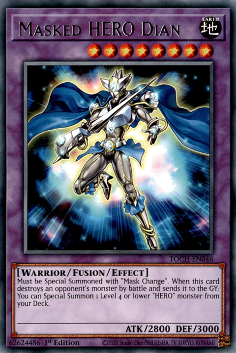 Masked HERO Dian - TOCH-EN046 - Rare
