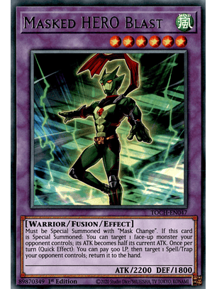 Masked HERO Blast - TOCH-EN047 - Rare