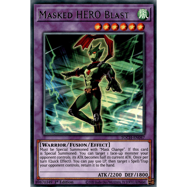 Masked HERO Blast - TOCH-EN047 - Rare