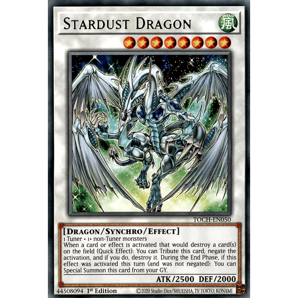 Stardust Dragon - TOCH-EN050 - Rare