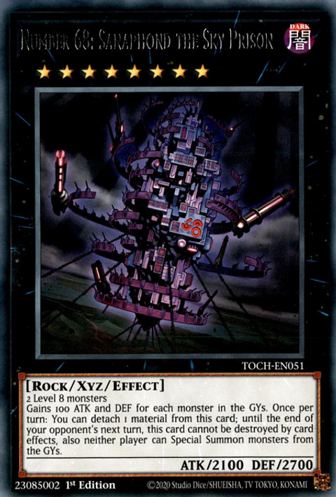 Number 68: Sanaphond the Sky Prison - TOCH-EN051 - Rare