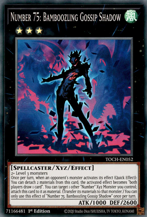 Number 75: Bamboozling Gossip Shadow - TOCH-EN052 - Super Rare