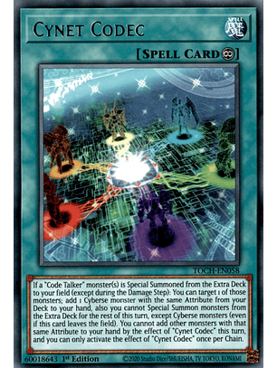 Cynet Codec - TOCH-EN058 - Rare 