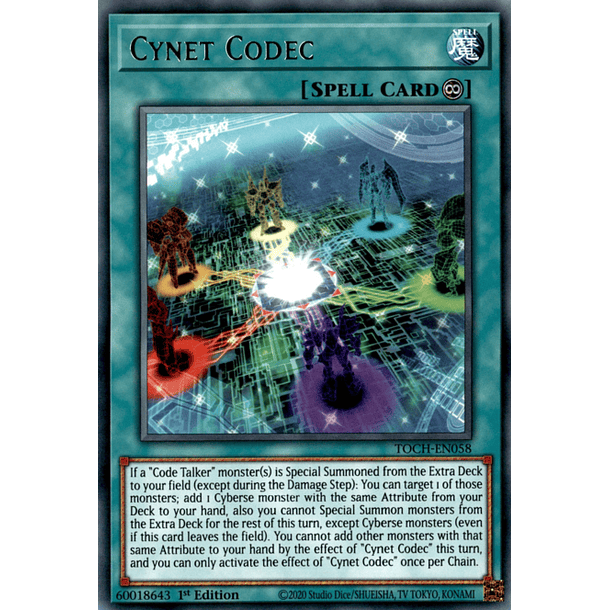 Cynet Codec - TOCH-EN058 - Rare 