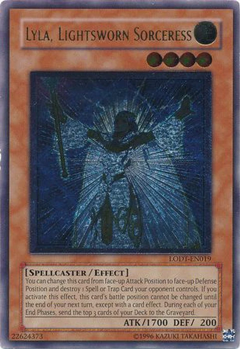 Ultimate Rare - Lyla, Lightsworn Sorceress - LODT-EN019 1st Edition