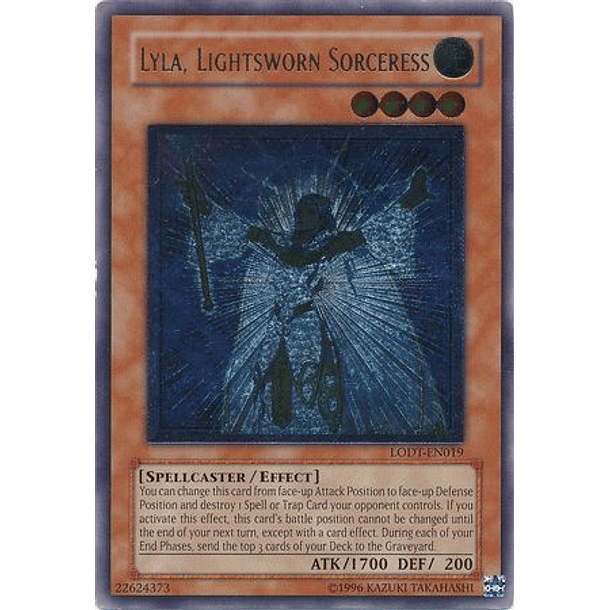 Ultimate Rare - Lyla, Lightsworn Sorceress - LODT-EN019 1st Edition