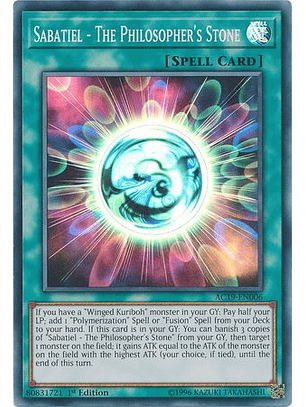 Sabatiel - The Philosopher's Stone - AC19-EN006 - Super Rare