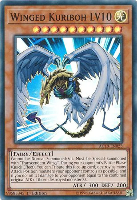 Winged Kuriboh LV10 - AC19-EN023 - Super Rare