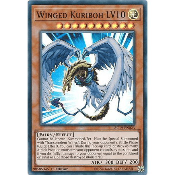 Winged Kuriboh LV10 - AC19-EN023 - Super Rare