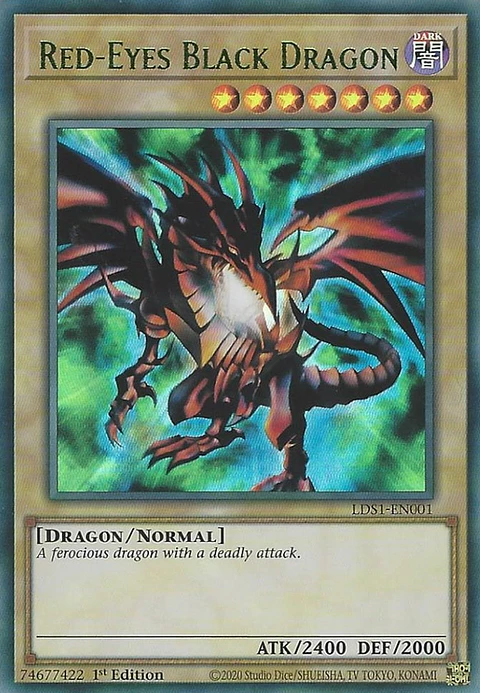 Red-Eyes Black Dragon - LDS1-EN001 - Ultra Rare (varios idiomas)
