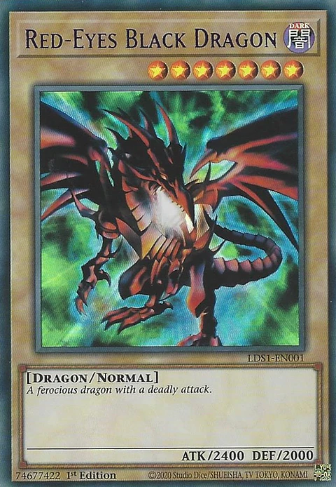 Red-Eyes Black Dragon - LDS1-EN001 - Ultra Rare (varios idiomas)