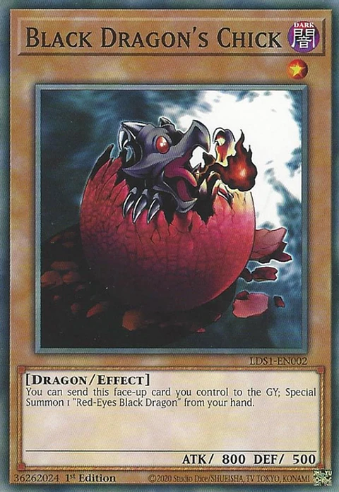 Black Dragon's Chick - LDS1-EN002 - Common 