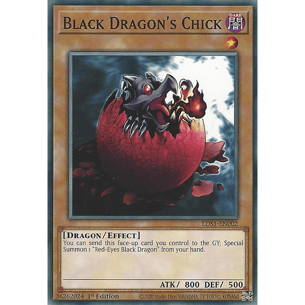 Black Dragon's Chick - LDS1-EN002 - Common 