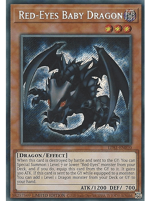 Red-Eyes Baby Dragon - LDS1-EN010 - Secret Rare