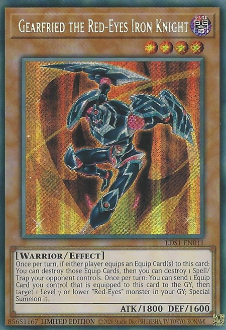 Gearfried the Red-Eyes Iron Knight - LDS1-EN011 - Secret Rare 1