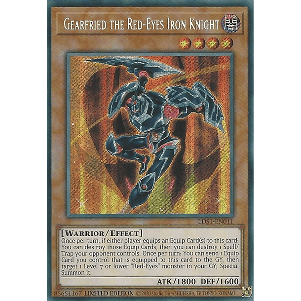 Gearfried the Red-Eyes Iron Knight - LDS1-EN011 - Secret Rare