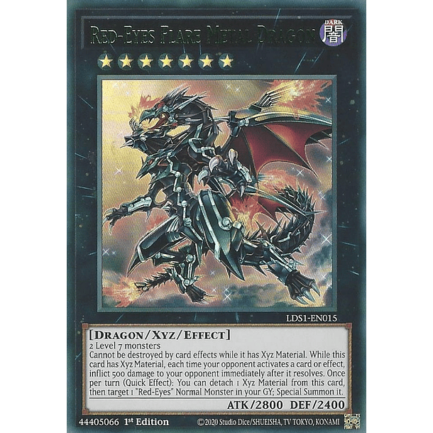 Red-Eyes Flare Metal Dragon - LDS1-EN015 - Ultra Rare 1