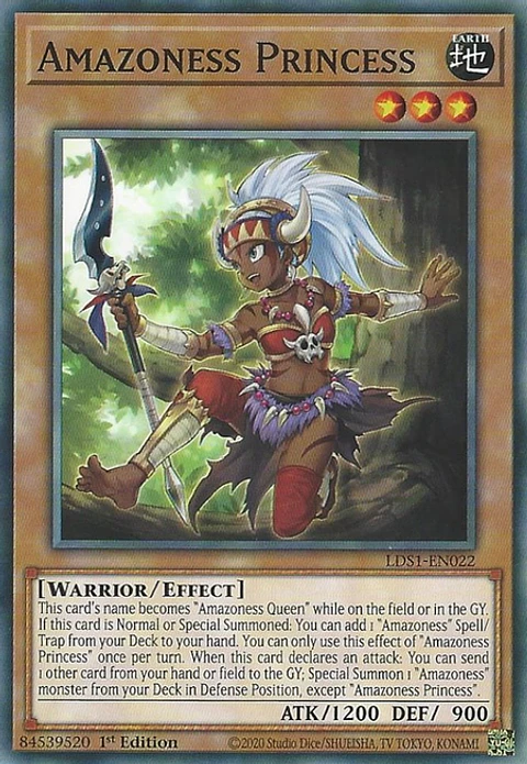 Amazoness Princess - LDS1-EN022 - Common 