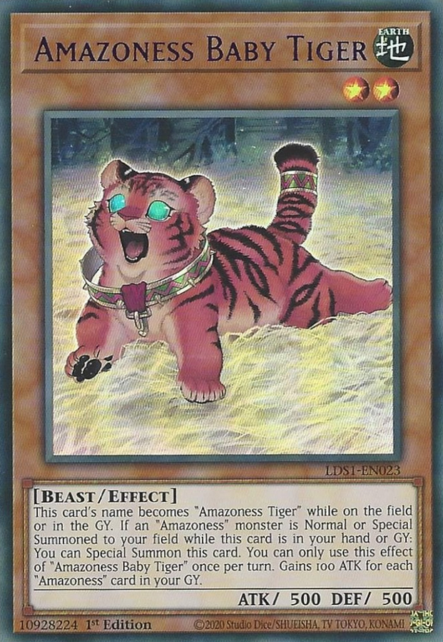 Amazoness Baby Tiger - LDS1-EN023 - Ultra Rare 2