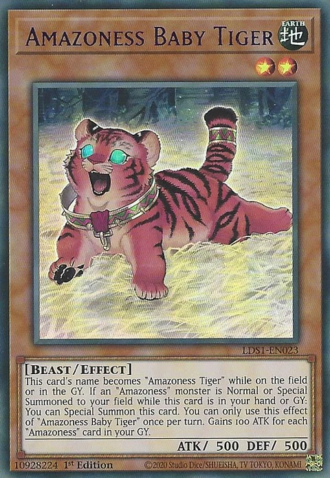 Amazoness Baby Tiger - LDS1-EN023 - Ultra Rare
