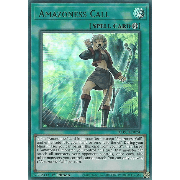 Amazoness Call - LDS1-EN024 - Ultra Rare 1