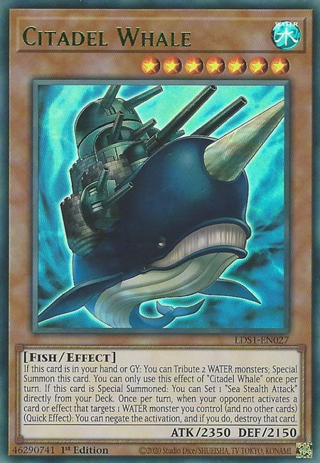 Citadel Whale - LDS1-EN027 - Ultra Rare 1