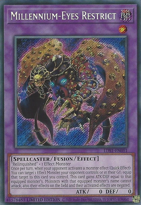 Millennium-Eyes Restrict - LDS1-EN051 - Secret Rare 